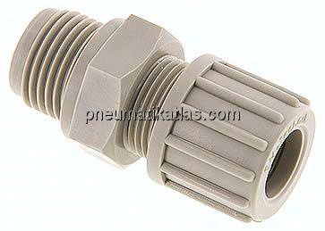 Gerade Verschraubung G 1/2"-14x12mm, Polypropylen