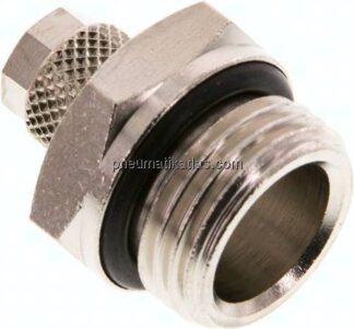 Gerade Verschraubung G 1/2"-6x4mm, Messing vernickelt
