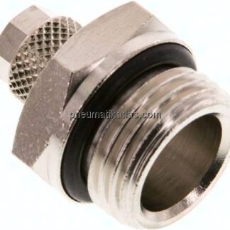Gerade Verschraubung G 1/2"-6x4mm, Messing vernickelt