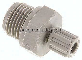 Gerade Verschraubung G 1/2"-6x4mm, Polypropylen