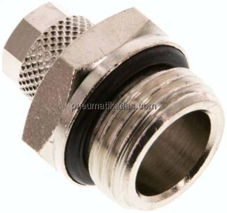 Gerade Verschraubung G 1/2"-8x6mm, Messing vernickelt