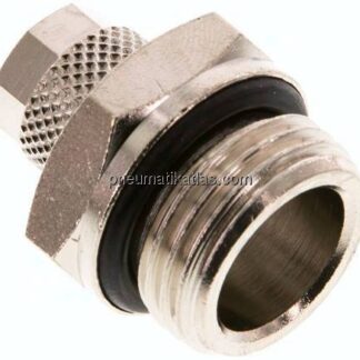 Gerade Verschraubung G 1/2"-8x6mm, Messing vernickelt
