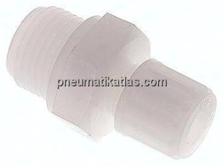 Gerade Verschraubung G 1/2"-8x6mm, PVDF