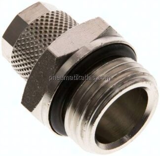 Gerade Verschraubung G 1/2"-10x8mm, Messing vernickelt