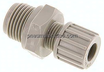 Gerade Verschraubung G 1/2"-10x8mm, Polypropylen