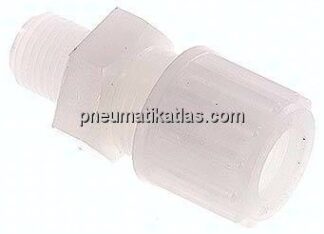 Gerade Verschraubung G 1/4"-12x10mm, PVDF