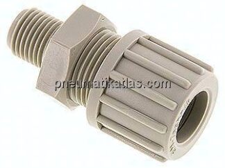 Gerade Verschraubung G 1/4"-14x12mm, Polypropylen