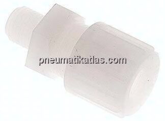 Gerade Verschraubung G 1/4"-14x12mm, PVDF