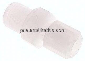 Gerade Verschraubung G 1/4"-6x4mm, PVDF