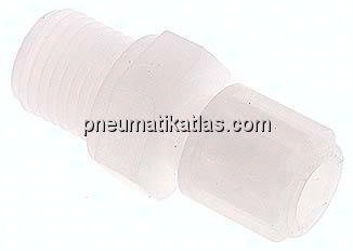 Gerade Verschraubung G 1/4"-6x4mm, PVDF