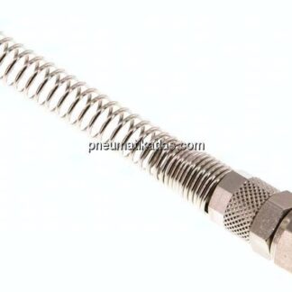 Gerade Drehverschraubung G 1/4"-8x5mm mit Knickschutz