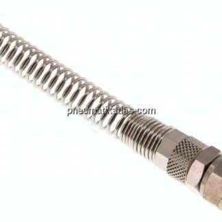 Gerade Drehverschraubung G 1/4"-8x6mm mit Knickschutz