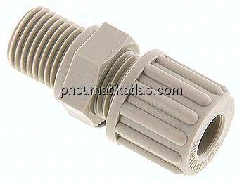 Gerade Verschraubung G 1/4"-8x6mm, Polypropylen
