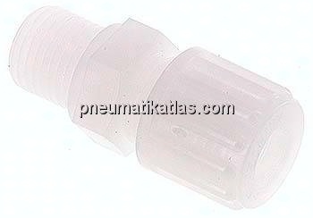 Gerade Verschraubung G 1/4"-8x6mm, PVDF