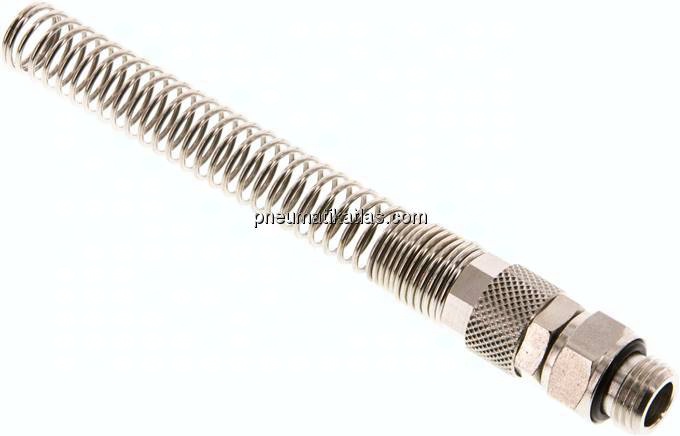 Gerade Drehverschraubung G 1/4"-10x6,5mm mit Knickschutz