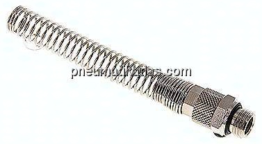 Gerade Verschraubung G 1/4"-10x8mm mit Knickschutz