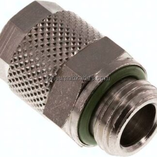 Gerade Verschraubung G 1/4"-10x8mm, Messing vernickelt