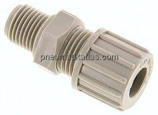 Gerade Verschraubung G 1/4"-10x8mm, Polypropylen