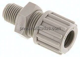 Gerade Verschraubung G 1/4"-12x9mm, Polypropylen