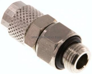 Gerade Drehverschraubung G 1/8"-6x4mm, Messing vernickelt