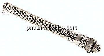 Gerade Verschraubung G 1/8"-6x4mm mit Knickschutz