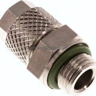 Gerade Verschraubung G 1/8"-6x4mm, Messing vernickelt