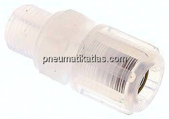 Gerade Verschraubung G 1/8"-6x4mm, PFA