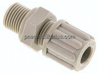 Gerade Verschraubung G 1/8"-6x4mm, Polypropylen
