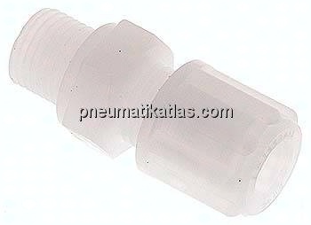 Gerade Verschraubung G 1/8"-6x4mm, PVDF