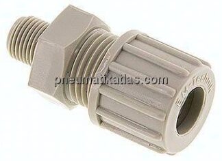 Gerade Verschraubung G 1/8"-10x8mm, Polypropylen