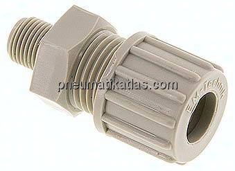 Gerade Verschraubung G 1/8"-10x8mm, Polypropylen