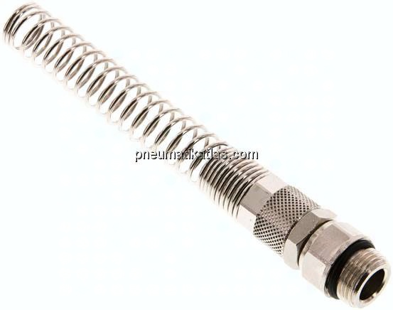 Gerade Drehverschraubung G 3/8"-12x10mm mit Knickschutz