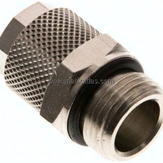 Gerade Verschraubung G 3/8"-12x10mm, Messing vernickelt