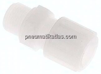 Gerade Verschraubung G 3/8"-12x10mm, PVDF