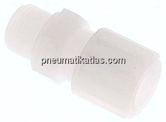 Gerade Verschraubung G 3/8"-12x10mm, PVDF