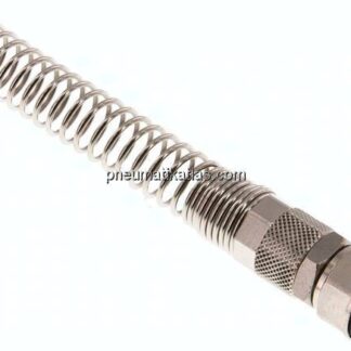 Gerade Drehverschraubung G 3/8"-12x8mm mit Knickschutz
