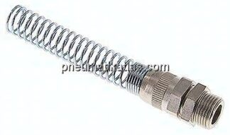 Gerade Verschraubung G 3/8"-12x9mm mit Knickschutz