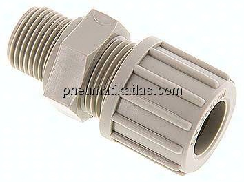 Gerade Verschraubung G 3/8"-14x12mm, Polypropylen