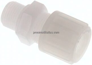 Gerade Verschraubung G 3/8"-14x12mm, PVDF