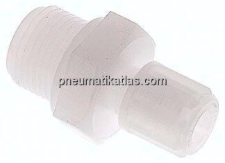 Gerade Verschraubung G 3/8"-6x4mm, PVDF