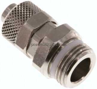 Gerade Drehverschraubung G 3/8"-10x8mm, Messing vernickelt