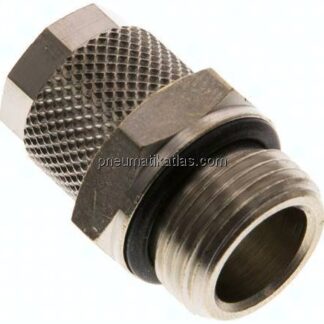 Gerade Verschraubung G 3/8"-10x8mm, Messing vernickelt