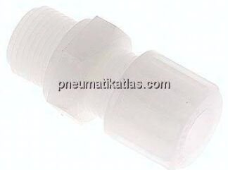 Gerade Verschraubung G 3/8"-10x8mm, PVDF