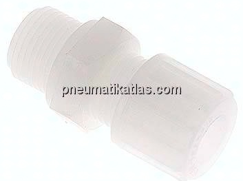 Gerade Verschraubung G 3/8"-10x8mm, PVDF