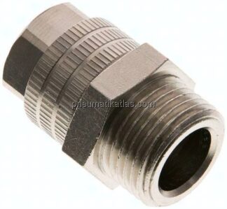 Gerade Verschraubung G 3/8"-11,6x9mm, Messing vernickelt