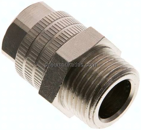 Gerade Verschraubung G 3/8"-11,6x9mm, Messing vernickelt