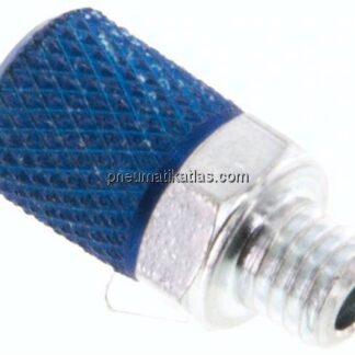 Gerade Verschraubung M 5-4,3x3mm, Aluminium