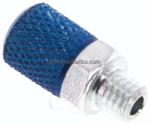 Gerade Verschraubung M 5-4,3x3mm, Aluminium
