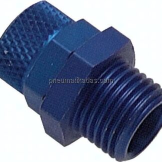 Gerade Verschraubung G 1/8"-4,3x3mm, Aluminium
