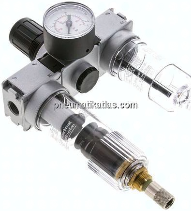 MULTIFIX Wartungseinheit (0), 3-tlg., G 1/4", 0,5 - 10 bar